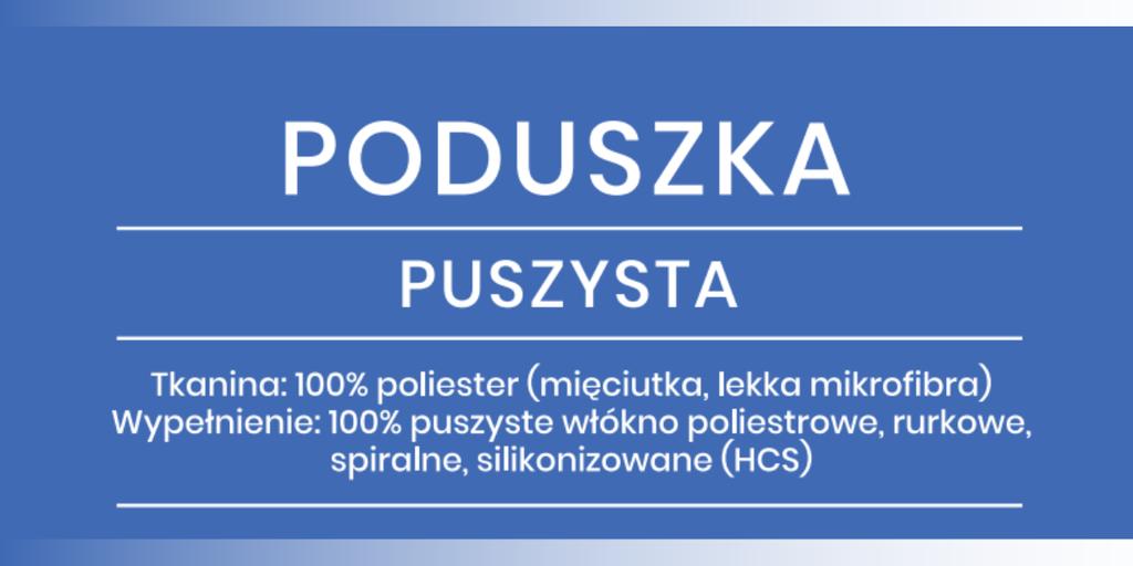 Poduszka 70x80 puszysta sen dobry