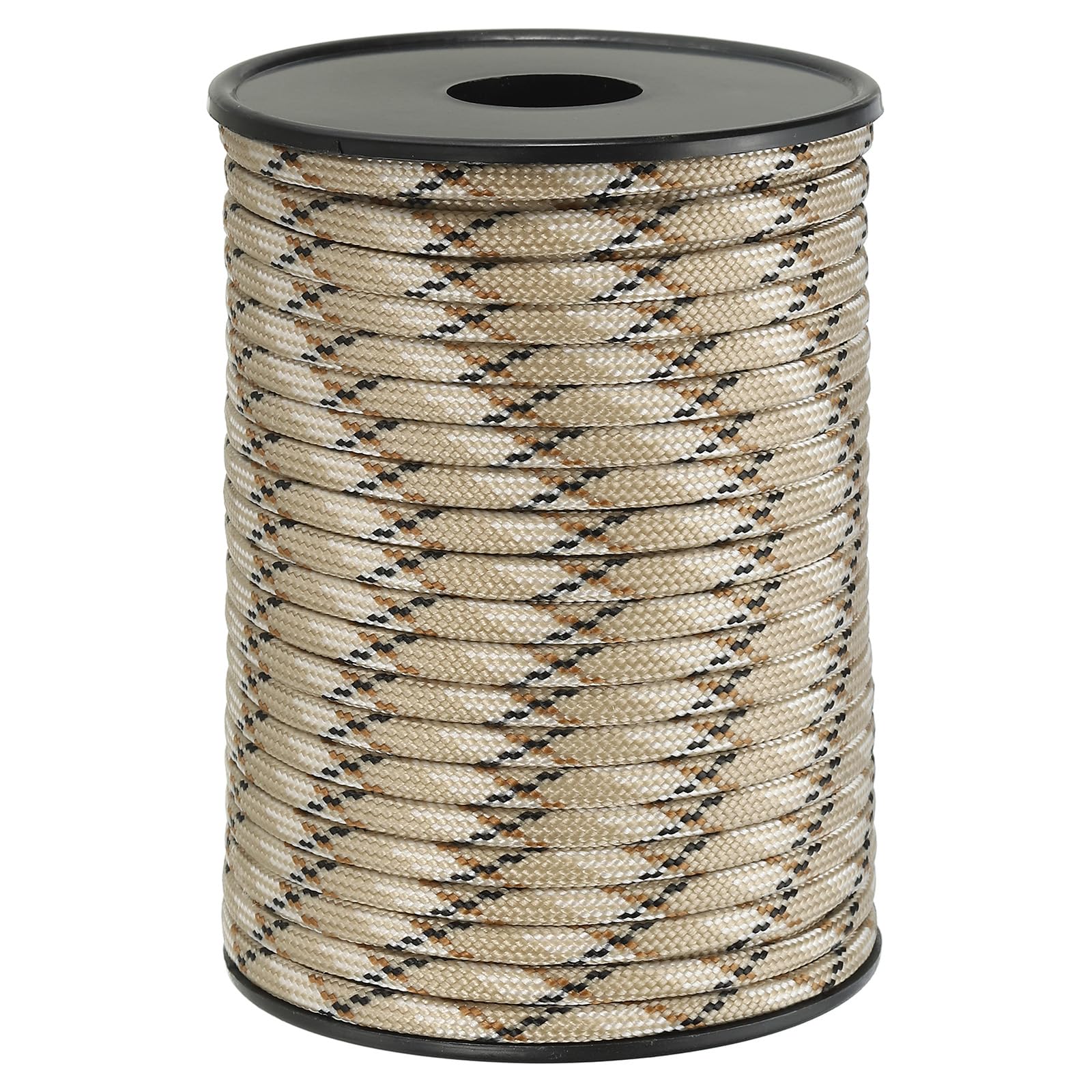 

PATIKIL 100FT 550 9 Strands Parachute Cord Spool 4mm Survival Strong Rope String for Camping Hiking Fishing Desert Camouflage Paracord,