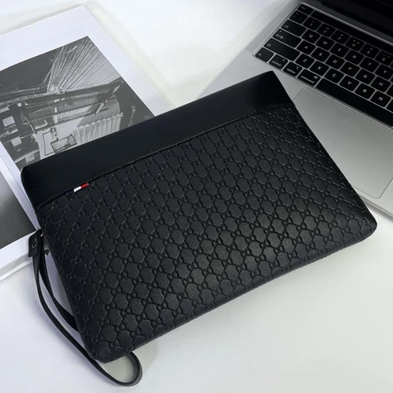 Borse Uomo in Morbida Pelle di Alta Qualità Fashi Business Busta da Sera Borsa a Mano Casual da Viaggio Borsa Piccola Portafoglio Designer per Regalo di Compleanno Uomo