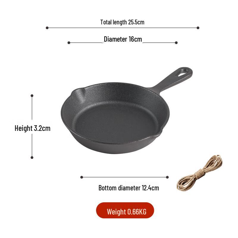Wutuo 16cm Cast Iron Non-stick Frying Pan