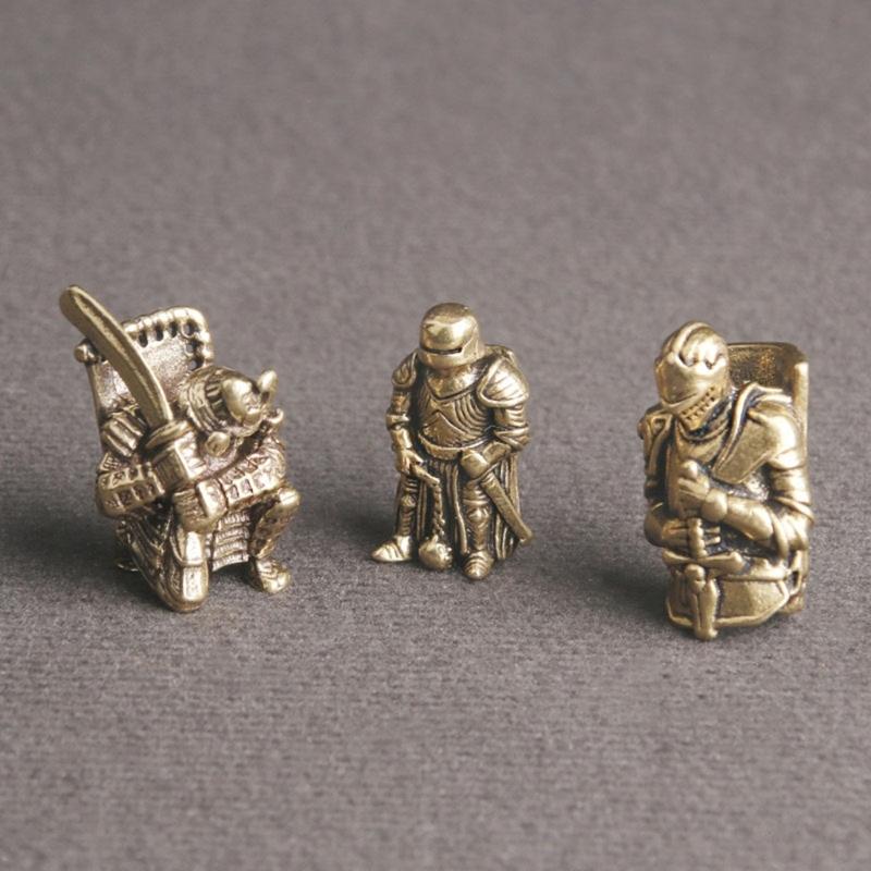 Broadswords Knights Knife Lanyard Bead DIY Brass Paracord Bead Vintage Knights Parachute Cord Beads for Bracelet Pendant