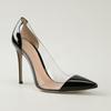 Hot-selling Pointed Splicing Transparent Cm High-heeled Women's Versatile Single Shoes