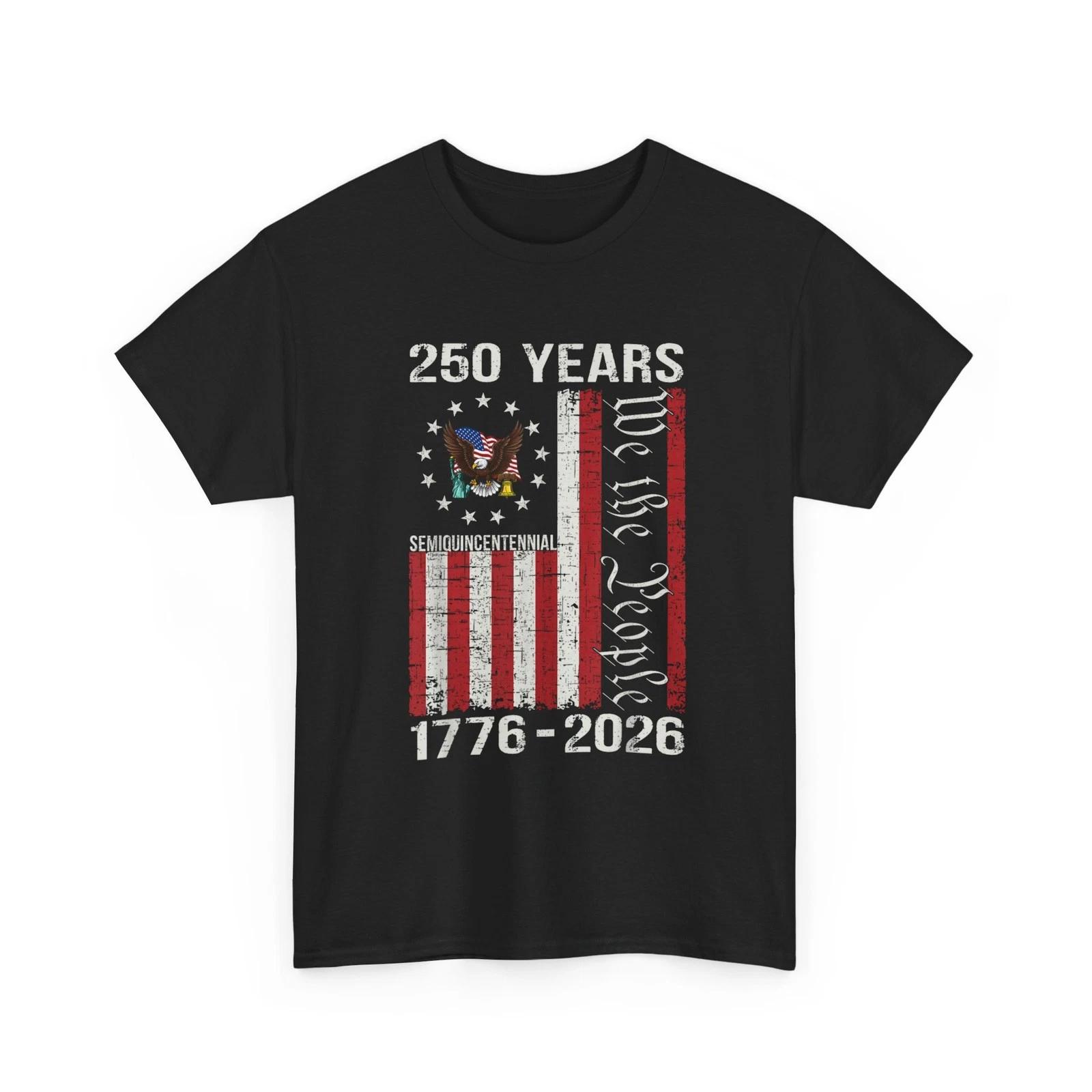 

250 Years American 1776 2026 Shirt, 250th Anniversary USA Flag 4th of July Shirt 2XL