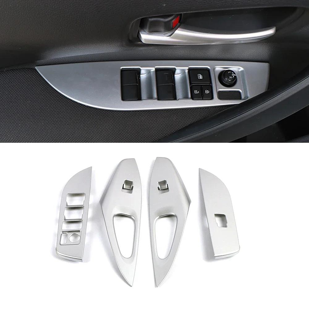 Für Toyota Corolla 2019 2024 Auto-Innenausstattung, Zubehör für die Mittelkonsole, Modifizierung der Schutzleisten, Formverkleidung, ABS, mattsilberner Aufkleber