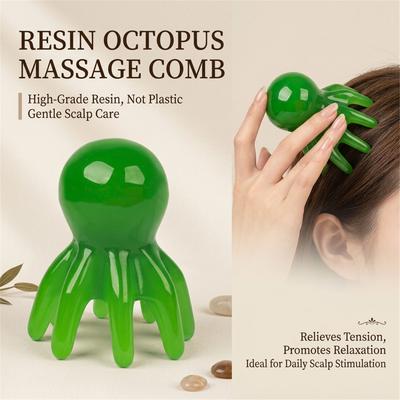 Octopus Shaped Scalp Massage Comb Back Shoulder Massager for Hair Washing and Body Relaxation