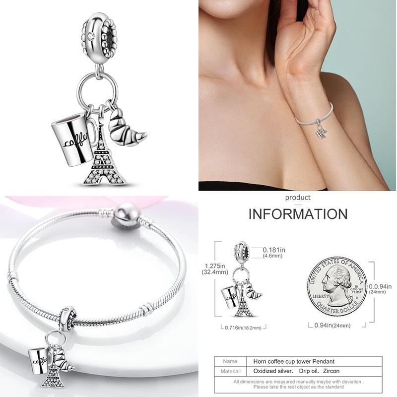 Charm Copper Travel Airplane Earth Beads Pendant Fit Original Bracelet Diy Fine Jewelry Charms