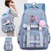 Sac à dos Cartoon Grande Capacité Imprimé Lettre Anglaise 26 K-Pop pour Adolescent Étudiant Fille Garçon Cartable Sac à Livres Cadeau Enfant Femmes Sac de Voyage Imperméable