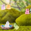 1 Stück Mini Fluoreszierender Kleiner Frosch Ornament Miniatur Winziger Frosch Puppenhaus Dekor