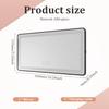 Car Sun Visor Vanity Mirror,60 LEDs Light &3 Light Mode,USB Rechargeable Sun Visor Vanity Mirror Dimmable Touch Screen Cosmetic Makeup Mirror