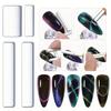 4Pcs Manicure Multi-function Magnet Set Nail Salon 3D Cat Eye Long Strip Magnet French Cat's Eye Nail Stick Set for UV Gel Tools