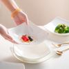 Nordic Creative Tableware Bowl Jingdezhen Bone China Bowl Pure White Corner Bowl Salad Bowl Pasta Plate Square Four Corner Plate
