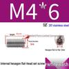 201 Stainless Steel Headless Set Screw - Flat End Socket Screw