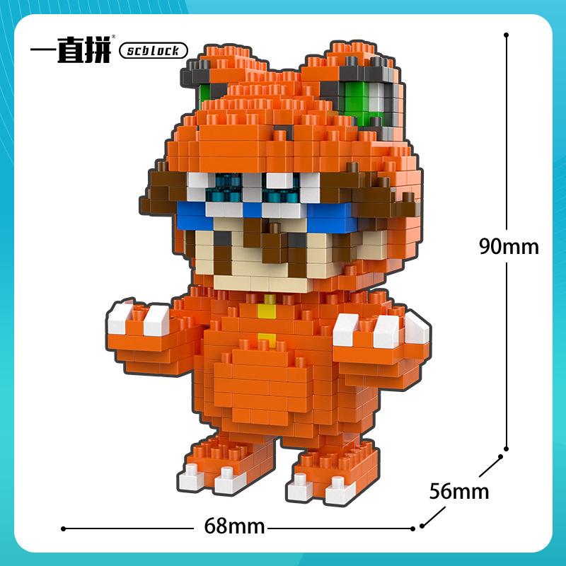 Digitální monstrum Agumon Gabumon Mini stavebnice Piyomon Greymon DIY Mikro cihličky Tentomon Gomamon Figurky Hračky Pro děti Dárek