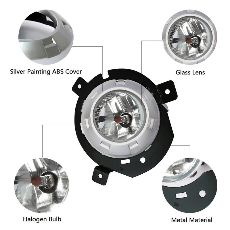 M&C For MITSUBISHI TRITON L200 2006~2008 2PCS Car Fog Lights Assembly Super Bright Reliable Performance Daytime Running Lamp