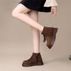 Fashion and Comfortable Boots, New Velvet Martin Boots In Autumn and Winter 2025, Women's Muffin Bottom Suede Temperament Versatile Short Boots
