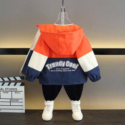 Children's Handsome Hooded Zipper Jacket 2025 Spring and Autumn Boys Fashion Hardshell Jacket