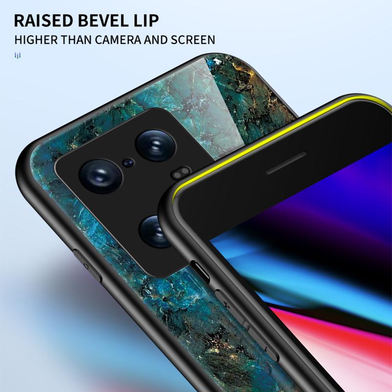 Casing For Xiaomi 11 Lite 5G NE 13 13T Pro 13 Lite 13 Ultra Redmi 12 Note 8 2021 13 Pro+ Case Marbled Tempered Glass Case Back Cover