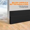 Door Draft Stopper for Bottom of Door Adjustable Weather Stripping Door Seal for Cold Insulation Under Door Sweep Blocker Noise