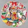 50 Christmas Cartoon Waterproof Stickers for Greeting Cards & DIY Journals