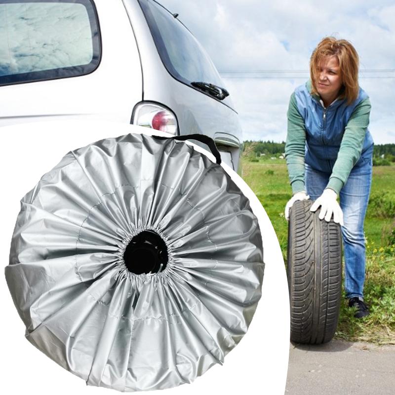 Tire Covers Wheel Storage Bag Automobile Spare Spare Tire Cover Dustproof Wheel Protectors with Handle Portable Wheel Bags