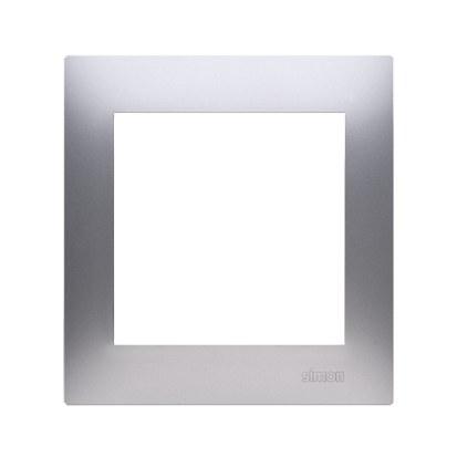 Single universal frame IP20 / IP44, matt silver Simon54