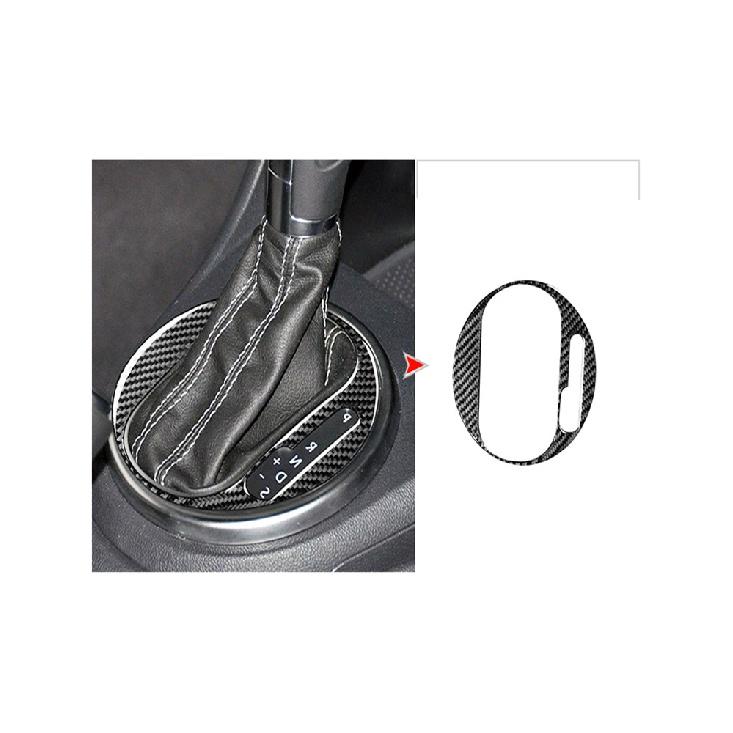 Autozubehör Innenausstattung Kohlefaser Getriebe Panel Hebeplatte Warten Schwarze Aufkleber Dekorative Für Volkswagen VW Käfer