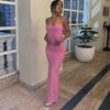 High Waist Slim Fit Backless Sling Dress