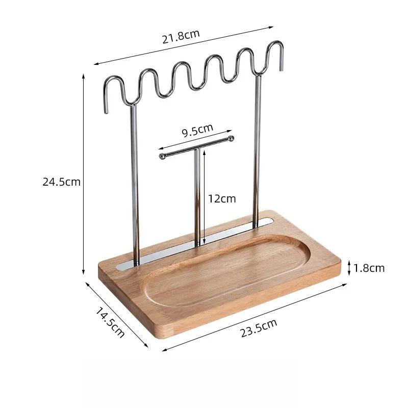 

Креативная гостиная, веранда, вешалка для ключей, всякая всячина, настольный ящик для хранения косметики, деревянный поднос, изогнутый держатель для ключей, стойка, рамка для демонстрации ювелирных изделий
