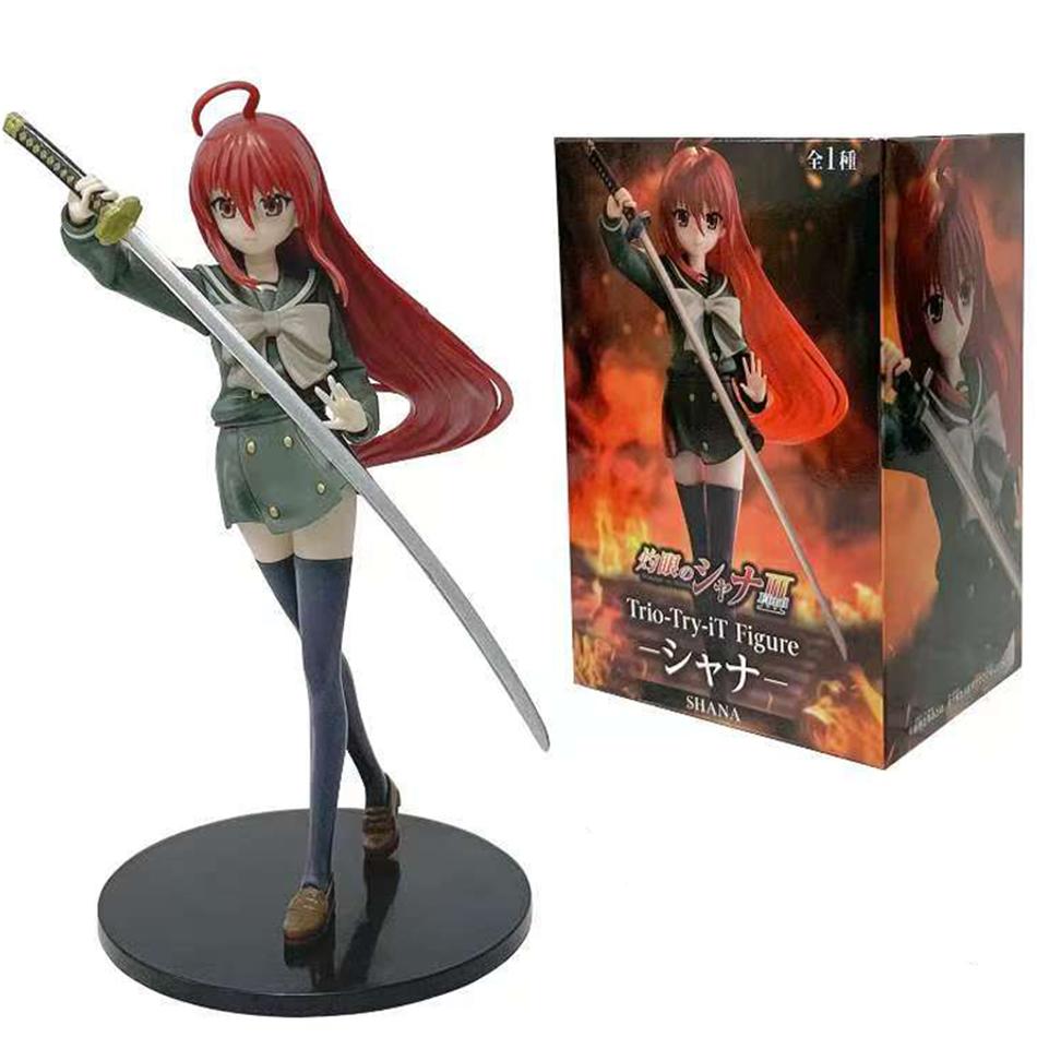 Original 19CM Anime Shakugan no Shana Shana Punish the crime PVC Action Figures Model Collection Ornament Anime Cartoon Gifts