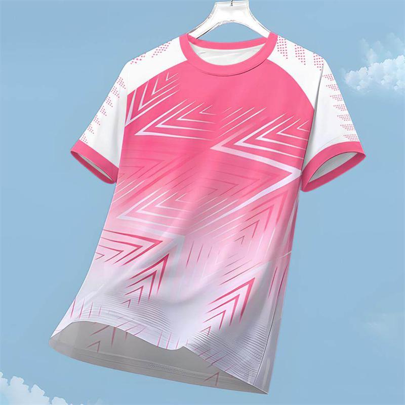 Men's Running T Shirt Outdoor Short Sleeve Cooling T-Shirt Quick-Dry Breathable Badminton Sprotswear Fitness Tops Men's Clothing