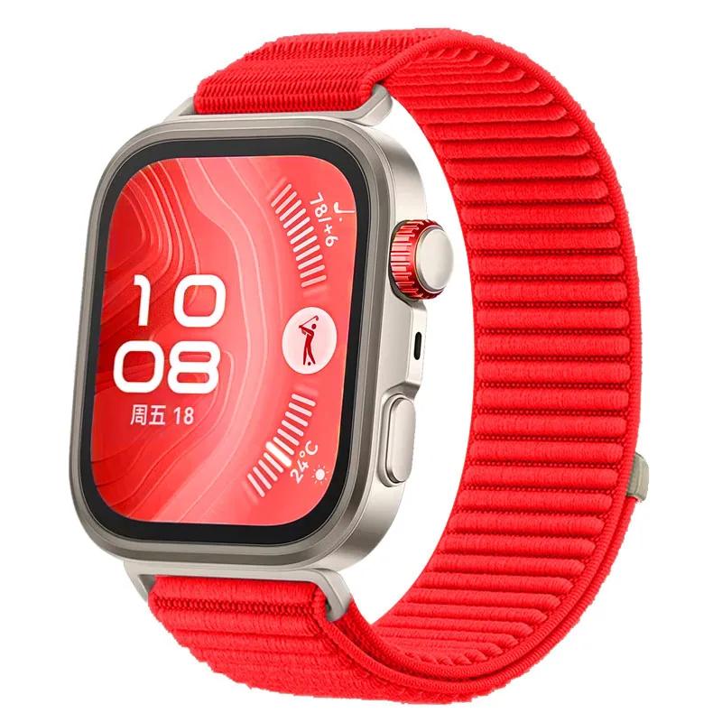 

Official Nylon Loop Strap for Huawei Watch Fit 4 3 Braided Comfortable Breathable Band for Huawei Watch Fit 4/4 Pro Accessories Huawei Watch Fit 4 красный