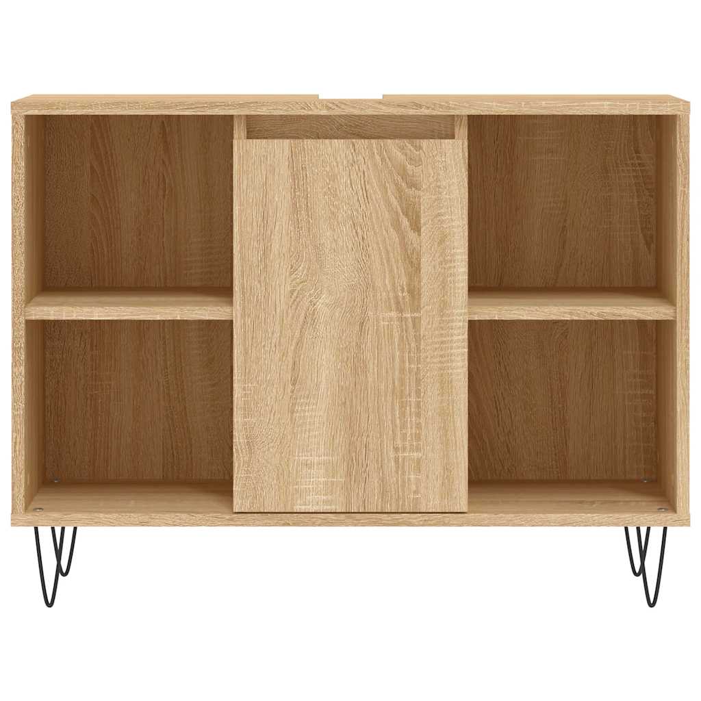 Bathroom Cabinet Sonoma Oak 80 x 33 x 60 cm Particleboard