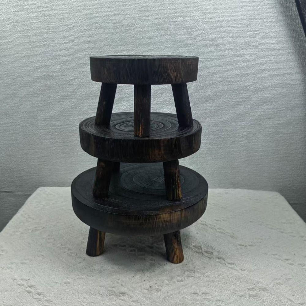 Innen Außen Anzeige Sukkulenten Blumentopf Basis Hocker Holz Pflanzenständer Regal Blumentopf Halter