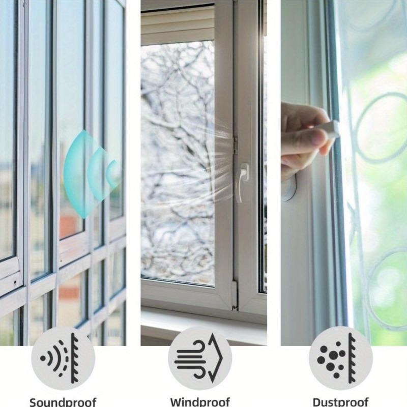 The entrance door sealing strip is self-adhesive and flexible. It provides windproof, sound insulation, as well as collision