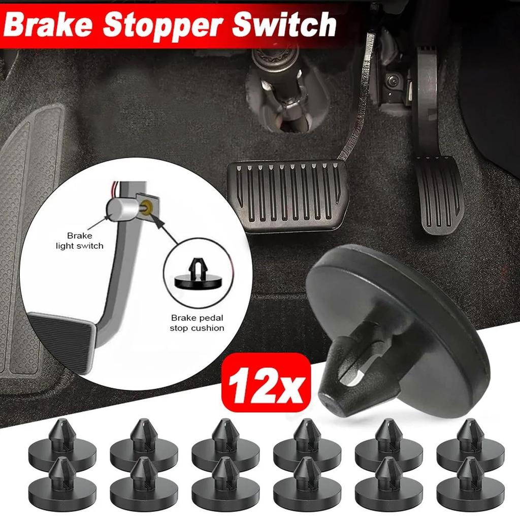 Jeproer Rubber Stopper Brake Pedal, Brake Button Stopper - Button Stopper Auto Truck Replacement
