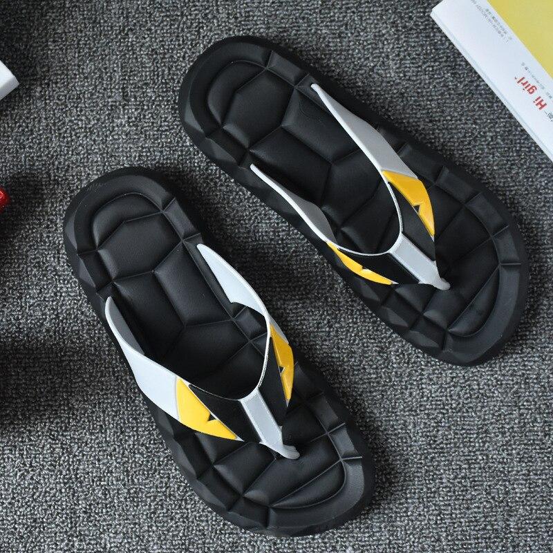 Men Slippers Lace -Up Shoes Thick Sole Non -Slip White Sandals Summer Slides Beach Shoes Man Slipper Fish Shower Rubber Flip Flops