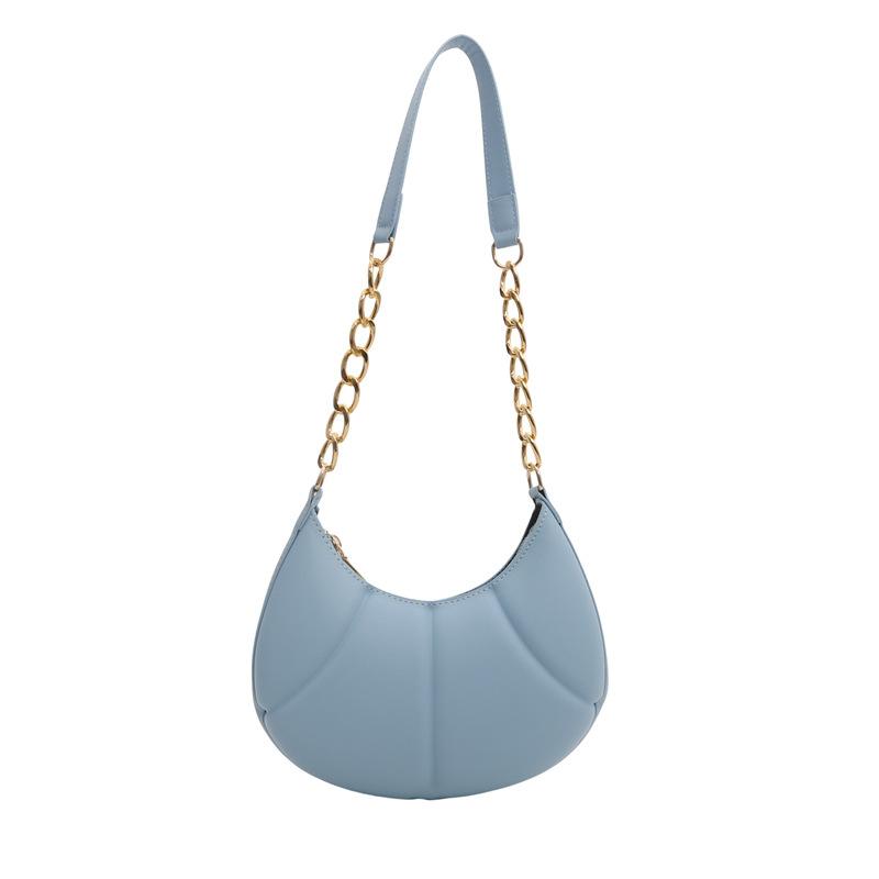 

Жіноча жіноча сумка через плече в корейській версії з фактурою для приміських поїздок 2024, весна, ретро, ​​універсальна жіноча сумка для пельменів під пахвами синій