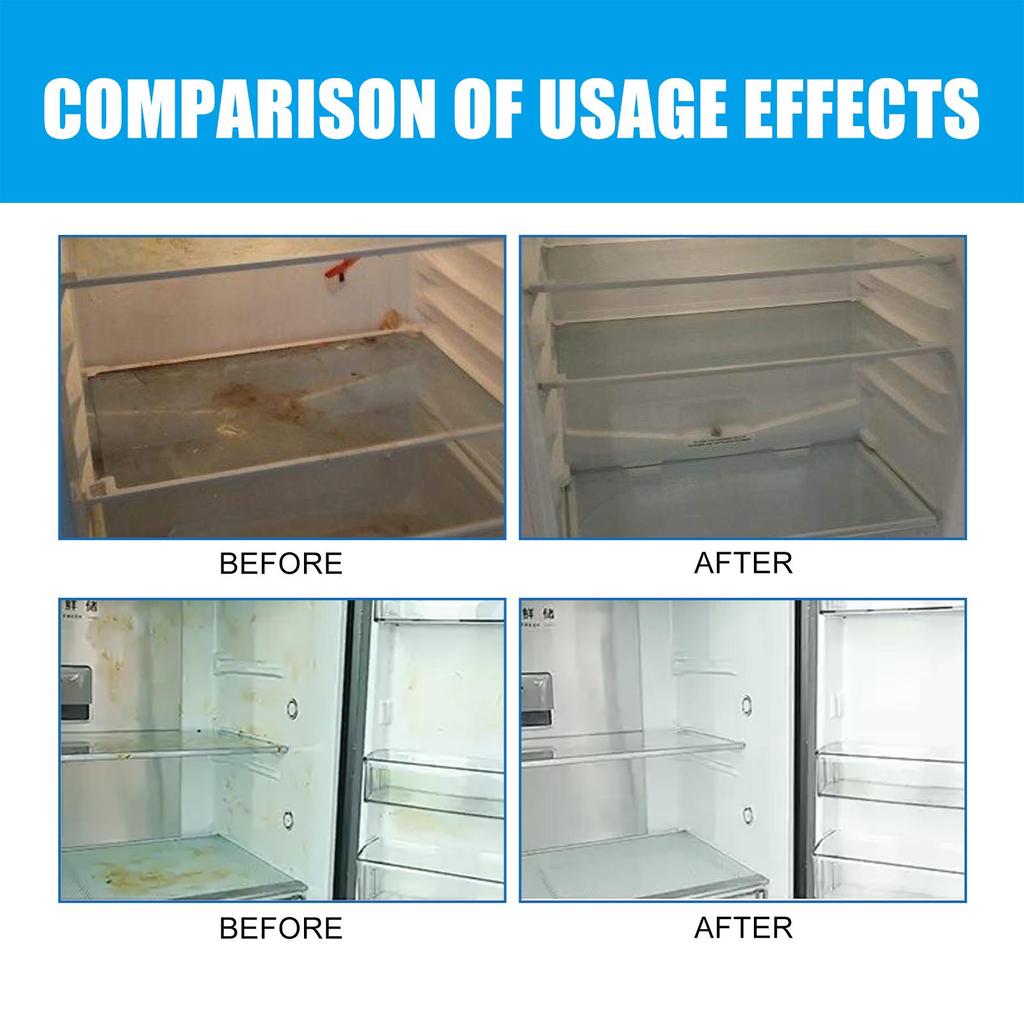 Jakehoe Refrigerator Cleaning Tablets Refrigerator Freezer Deep Cleaning Dirt Removal Odor Removal Effervescent Tablets