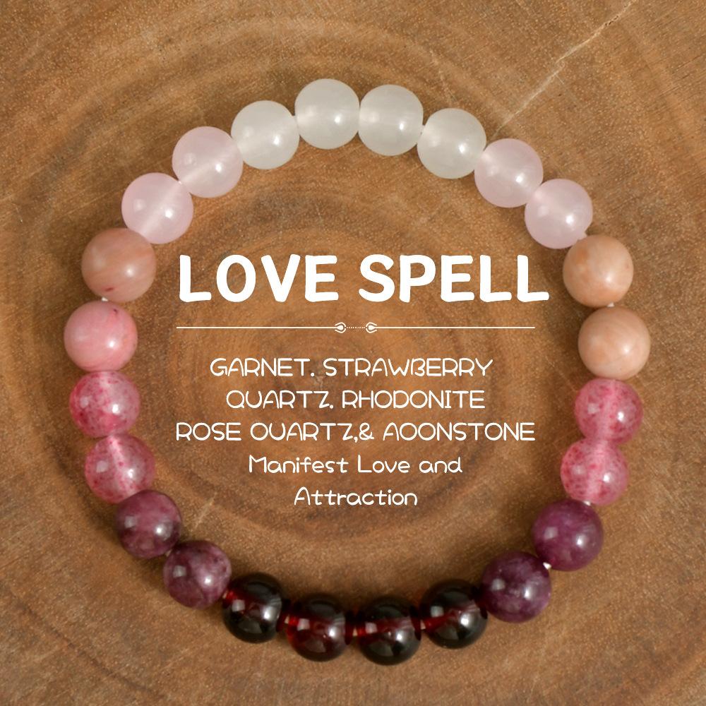 Festive Gifts Warm Pink And Red Tone Natural Stone Beaded Bracelet Fashion Jewelry For Unisex Daily Wear Stylish And Easy To Match Accessory