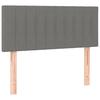 VidaXL Tête de Lit Meuble de Chambre à Coucher Accessoire de Lit Simple Tête de Cadre de Lit Intérieur Gris Foncé 80x5x78/88 346201