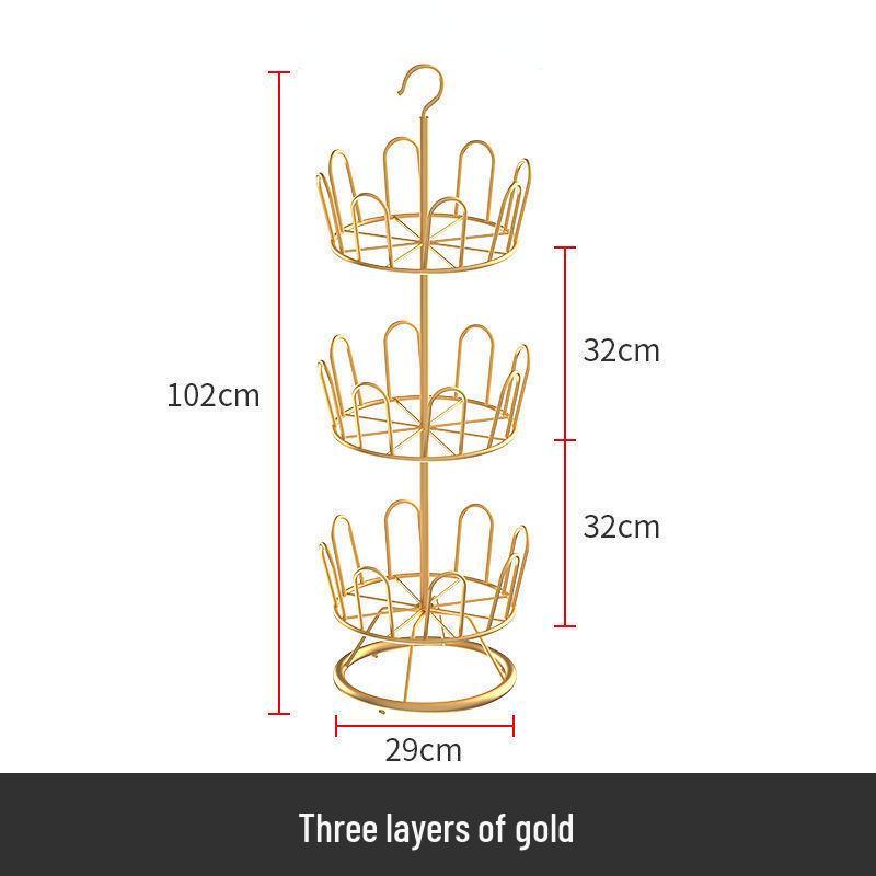 Rotating Wrought Iron Outdoor Sandal & Shoe Drying Rack with Stand