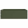 Lawn Edging Olive Green 40 X 40 X 13 Cm Steel