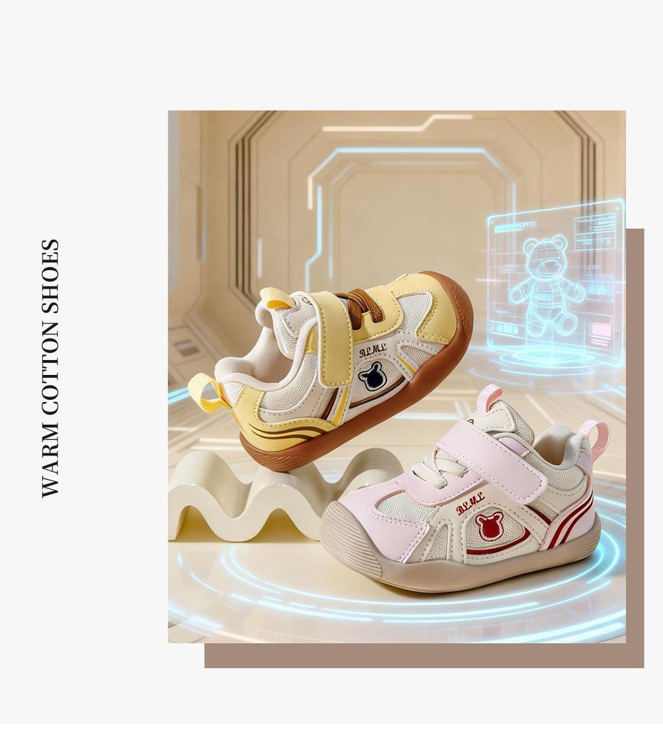 2026 Spring Soft Sole Breathable Anti-slip Walking Shoes for Infant & Toddler Boys & Girls