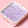 High-Gloss Jelly Color Glass Beads with Straight Holes for DIY Bracelets and Necklaces
