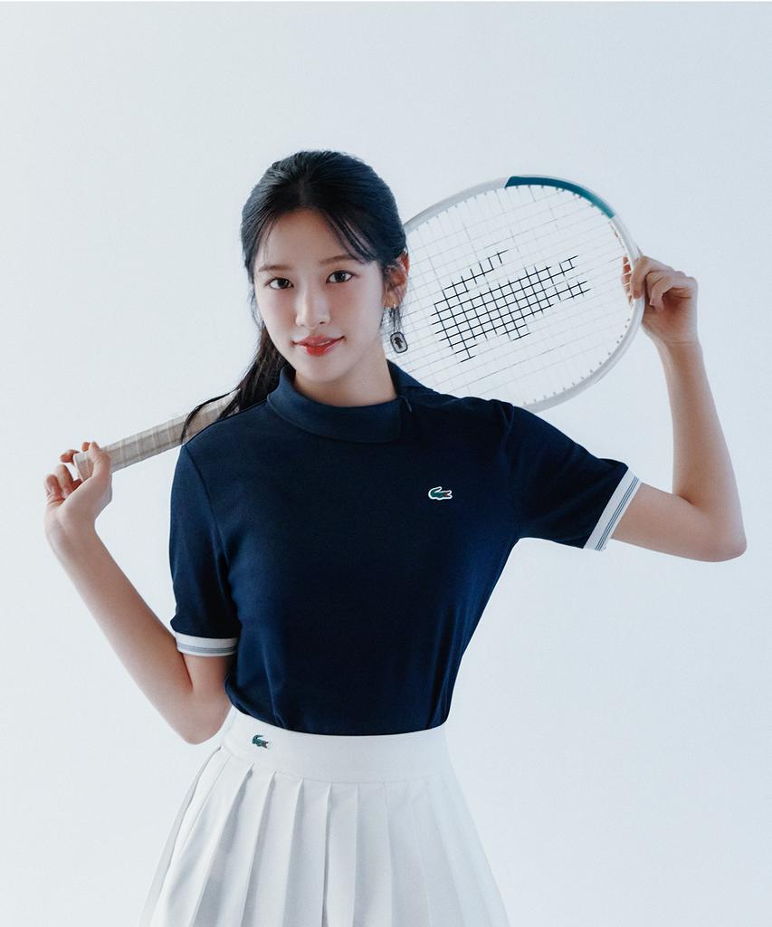 LACOSTE Women'S Tennis Tape Tipping Skirt Jf231E-56G 70V