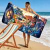 Pocket Monster Print Beach Towel, Large Soft Quick Dry Towel for Beach Camping Swimming