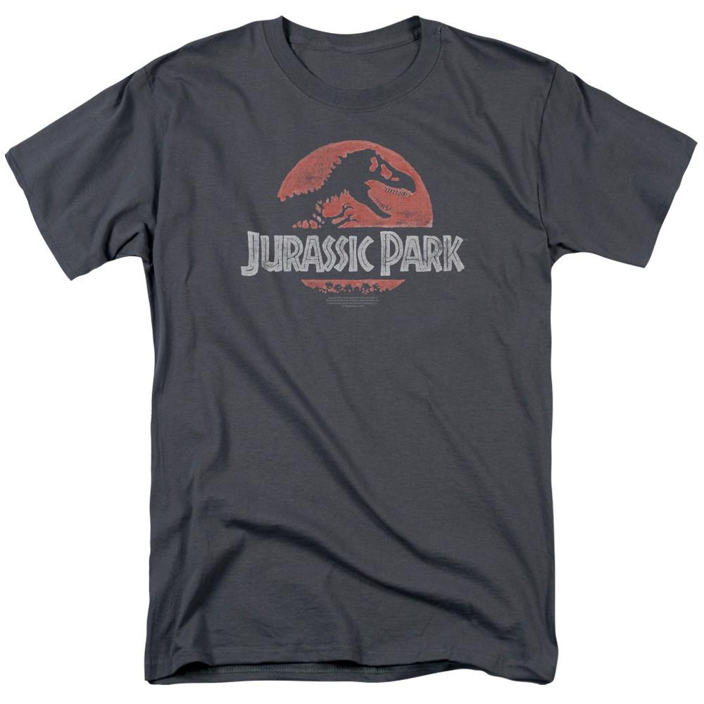 Jurassic Park Faded Logo Universal Studios Licensed Adult T-Shirt M