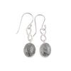 Black Rutile Gemstone 925 Sterling Silver Jewelry Handmade Dangle Earrings 1.60" EE-12-26