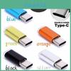 Premium 3x Metal Micro Usb To Usb-c Type-c Sync Charger Adapter For Seamless Connectivity