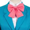 Kimi Ni Todoke Kuronuma Sawako Cosplay Costume, Blue School Uniform with Pink Bow for Anime Fans & Halloween Parties
